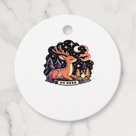 Oh Deer Contemporary Graphic Vibe Bedankjes Labels (Voorkant)