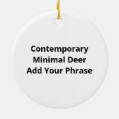 Oh Deer Contemporary Minimal Look Keramisch Ornament (Achterkant)