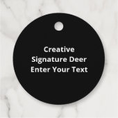 Oh Deer Creatieve Handtekeningontwerp Bedankjes Labels (Achterkant)