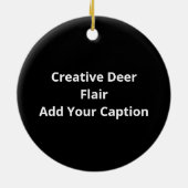 Oh Deer Creative Style Keramisch Ornament (Achterkant)
