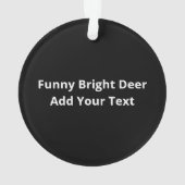 Oh Deer Cute Colorful Deer MinimalAcrylic Ornament (dos)