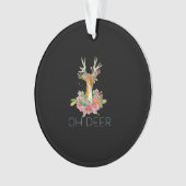 Oh Deer Cute Colorful Deer MinimalAcrylic Ornament (devant)