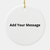 Oh Deer Cute Deer Minimal Design Keramisch Ornament (Achterkant)