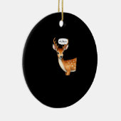 Oh Deer Cute Punny Deer Saying Whimsical Quote Keramisch Ornament (Rechts)