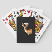 Oh Deer Cute Punny Deer Saying Whimsical Quote Pokerkaarten (Achterkant)
