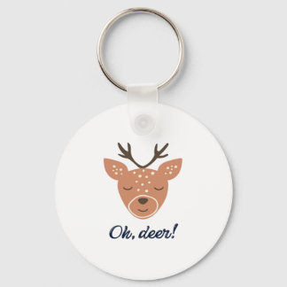 Oh Deer Deer Love Save The Deer Creative DKeychain Sleutelhanger