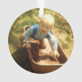 Oh Deer Eerste Kerstmis Foto Ornament (achterkant)