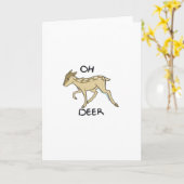 Oh Deer Elegant Timeless Style Kaart (Gele Bloem)