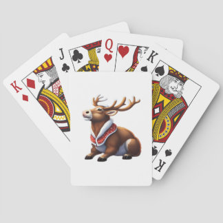 Oh Deer Energetic Modern Design  Pokerkaarten