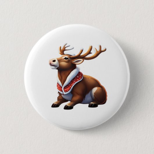Oh Deer Energetic Modern Design  Ronde Button 5,7 Cm (Voorkant)