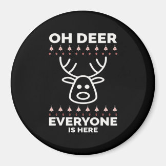 Oh Deer Everyone Is Here Modern Style Magneet