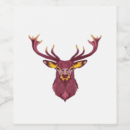 Oh Deer Fresh Modern Design Wijn Etiket (Enkel label)