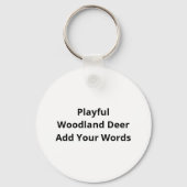 Oh Deer Funny Style Design Sleutelhanger (Achterkant)