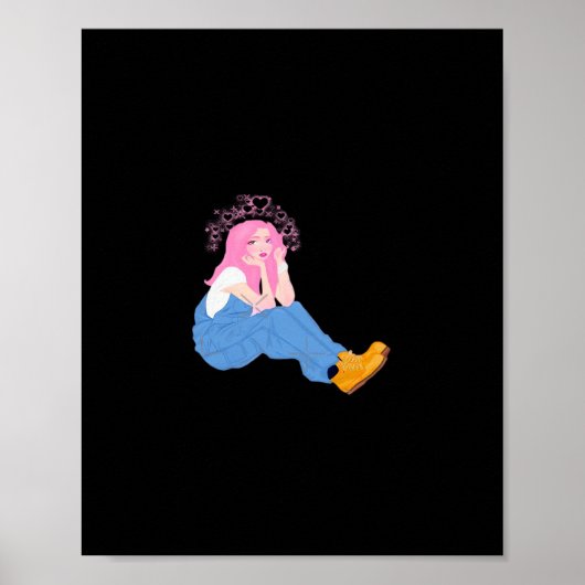 Oh Deer Graphic Artistic Design Poster (Voorkant)