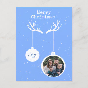 Oh Deer, het is kerstfeest Briefkaart. Uitnodiging Briefkaart