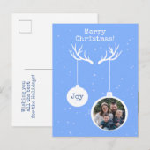 Oh Deer, het is kerstfeest Briefkaart. Uitnodiging Briefkaart (Voorkant / Achterkant)