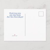 Oh Deer, het is kerstfeest Briefkaart. Uitnodiging Briefkaart (Achterkant)