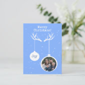 Oh Deer, het is kerstfeest Briefkaart. Uitnodiging Briefkaart (Staand voorkant)