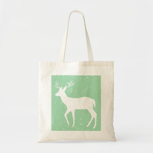 Oh Deer, het is Kerstmis, groen Tas (Voorkant)