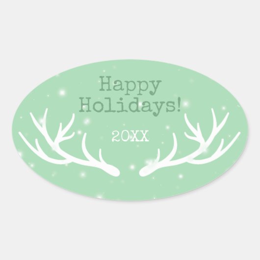Oh Deer Holiday Sticker (Voorkant)