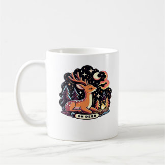 Oh Deer Huidige Grafische Stijl Koffiemok
