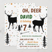 Oh Deer Hunting Boy Birthday Kaart (Voorkant / Achterkant)