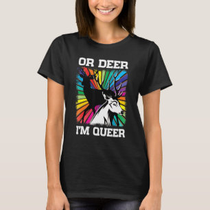 Oh Deer Ik ben Queer Rainbow Lgbt Pride Gay T-shirt