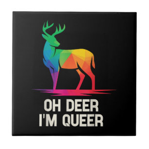 Oh Deer im Queer LGBT Tegeltje