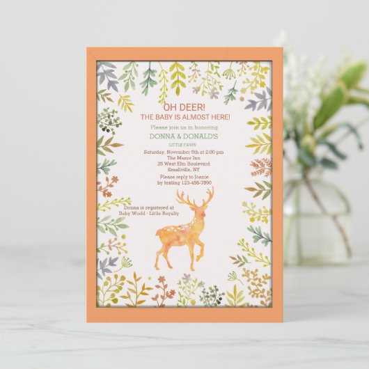 Oh Deer Invitation (Debout devant)