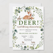 Oh Deer ! Invitation baby shower (Devant)