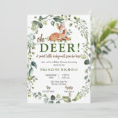 Oh Deer ! Invitation baby shower (Debout devant)
