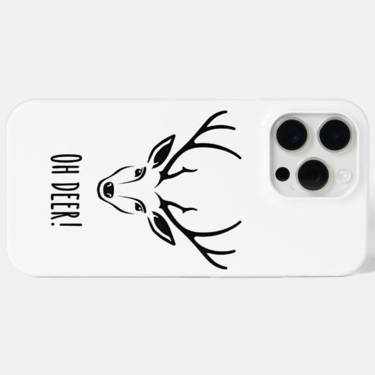 "Oh Deer!" iPhone Case (Achterkant (horizontaal))