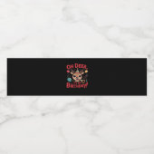 Oh Deer Its My Birthday Cute Reindeer Festive Styl Waterfles Etiket (Enkel label)