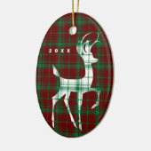 "Oh Deer" kerstcadeautje Keramisch Ornament (Links)