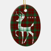 "Oh Deer" kerstcadeautje Keramisch Ornament (Achterkant)