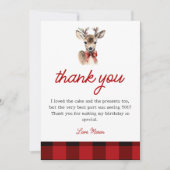Oh Deer Kerstmis Herten Verjaardag Dank u kaart (Voorkant)