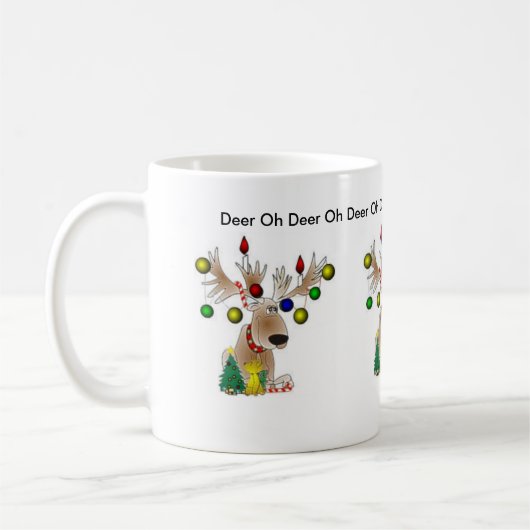 Oh Deer Kerstmis Mok (Links)