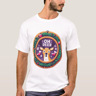 Oh Deer Kerstmis T-shirt