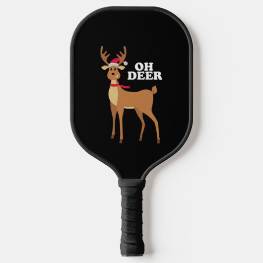 Oh Deer - kerstrender Pickleball Paddle (Voorkant)