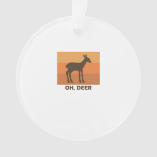 Oh Deer Klassiek Eenvoudig Ontwerp Ornament