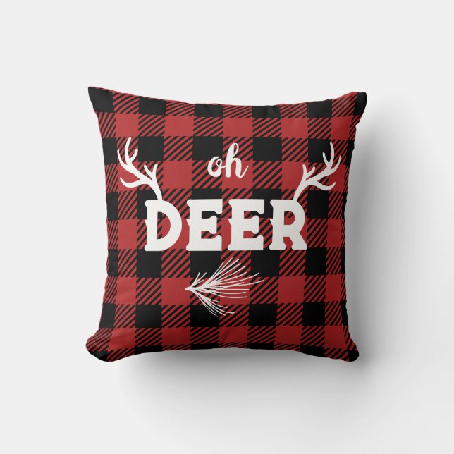 "Oh Deer" Kussen (Voorkant)