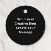 Oh Deer Me Whimsical Creative Design Bedankjes Labels (Achterkant)