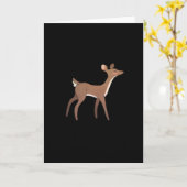 Oh Deer Me Whimsical Creative Design Kaart (Gele Bloem)