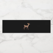 Oh Deer Me Whimsical Creative Design Waterfles Etiket (Enkel label)