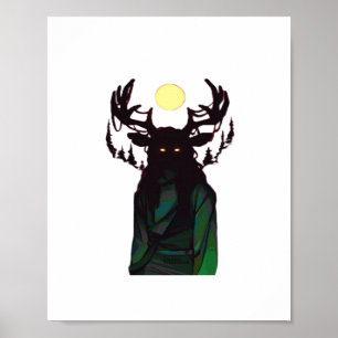Oh Deer Minimaal Design Poster