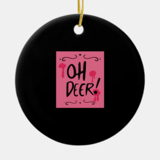 Oh Deer Minimal Aesthetic Keramisch Ornament