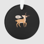 Oh Deer Minimal Clean Aesthetic Acrylic Ornament (devant)