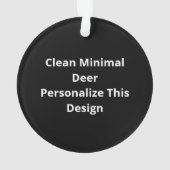 Oh Deer Minimal Design Acrylic Ornament (dos)