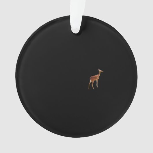 Oh Deer Minimal Design Acrylic Ornament (devant)