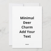Oh Deer Minimal Design Feestdagenkaart (Achterkant)